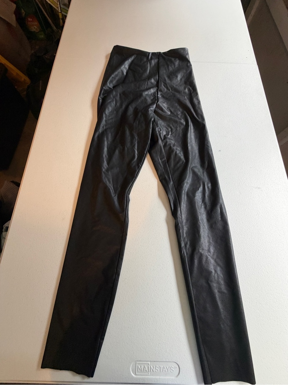 Women’s 90 degrees Black Faux Leather Pants